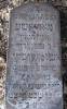 "Here lies a modest woman, the married Mariasze wife of the gaon R. Nachman Zorach Szimszowicz Simszowitz daughter of the Rabbi R. Mosze Frydland Friedland Fredland, a scribe (scholar, teacher) in the academy (yeshivah) of Wolozin Wooyn Voloshin.  He died 26 Shevat 5699.  May his soul be bound in the bond of everlasting life." (szpekh@cwu.edu, smages@comcast.net and Tomasz Wisniewski